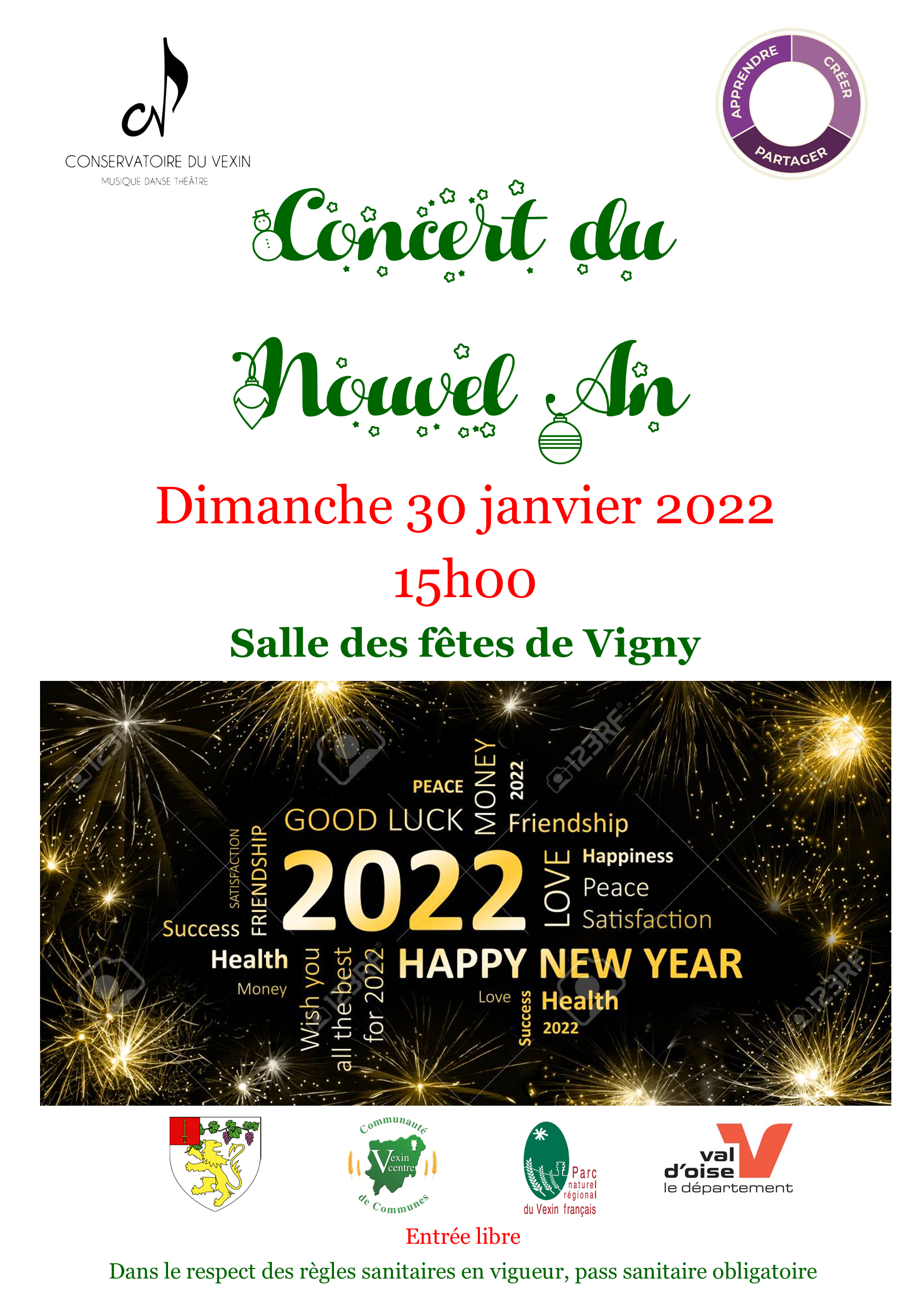 affiche concert nouvel an vigny 2022