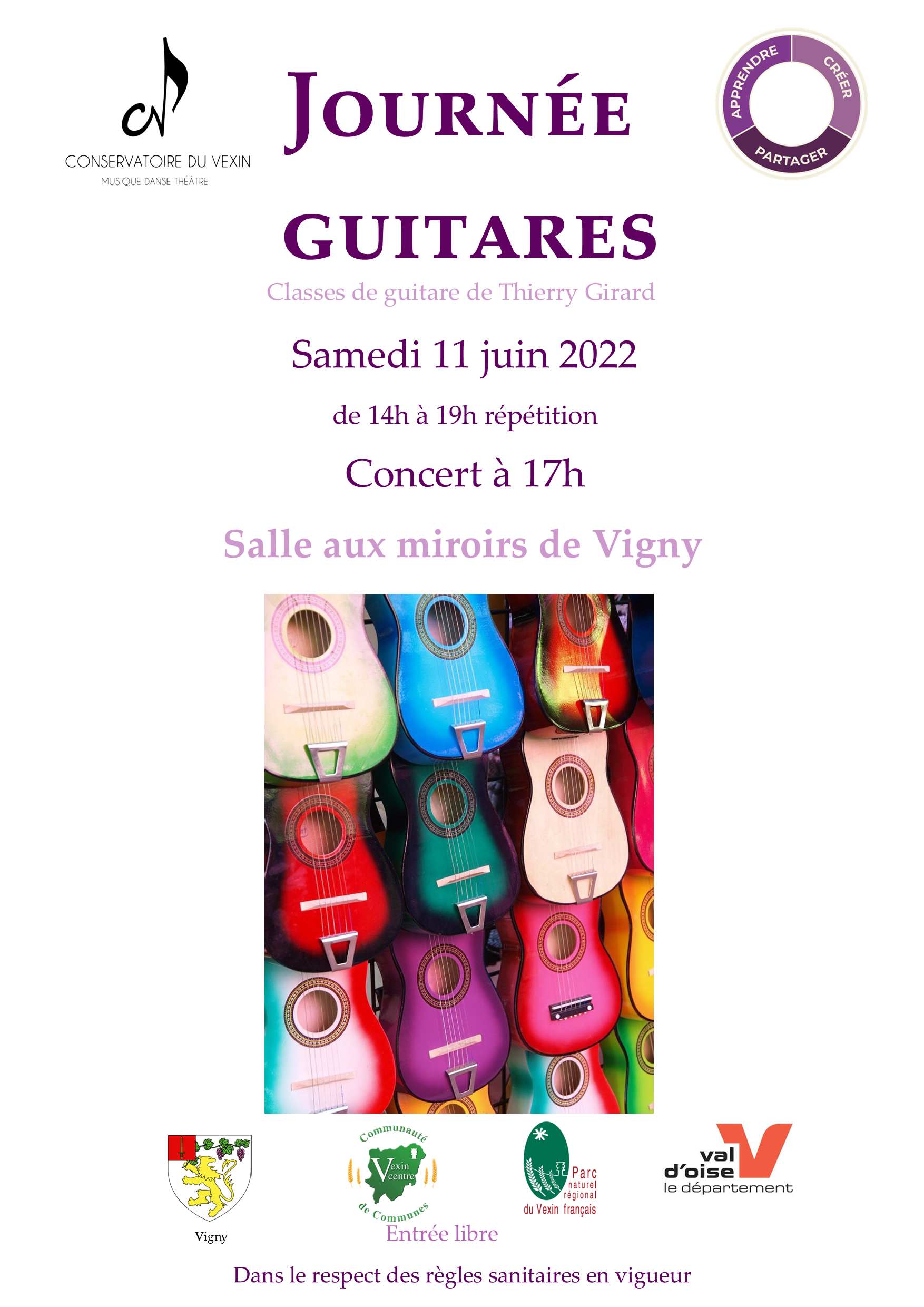 affiche journée guitares vigny 2022
